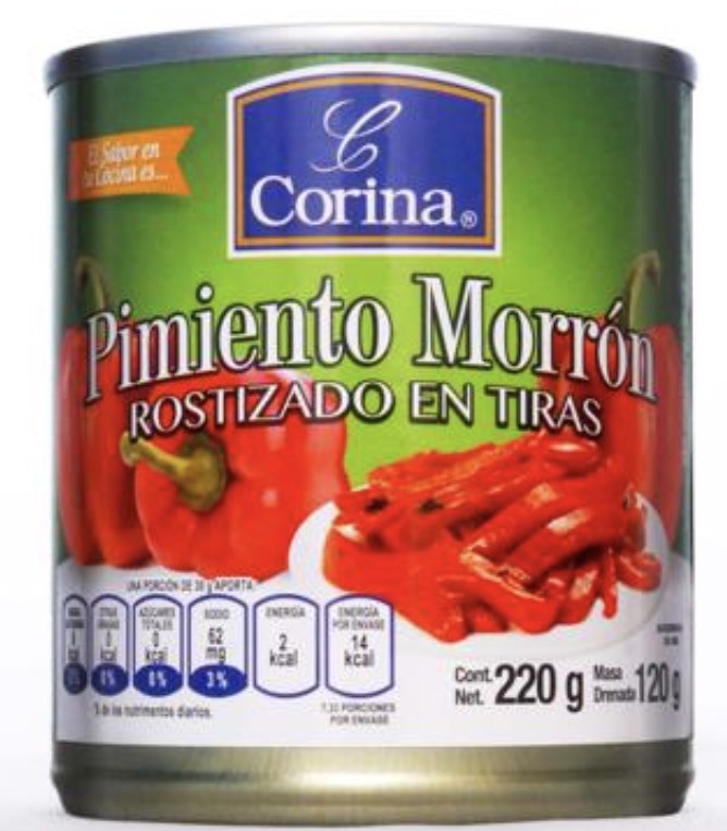 Pimienton Morron Corona En Tiras 225g - Producto de Abarrotes Varios en Super La Bodeguita